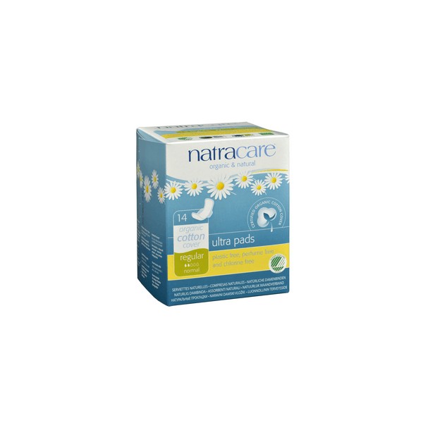 Natracare Ultra Pads W-Wings Regular 14 count