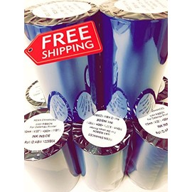 AVG Packaging Supplies Thermal Transfer Printer Ribbon Roll – Bulk Black Standard Resin-Enhanced Wax Ribbons (4.33" x 1181'/110mm x 360m) – Compatible with Datamax Printers & More (12 Rolls)