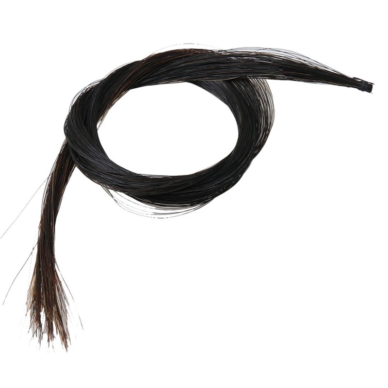 Yibuy 83cm Black Horse Hair for Violin Bow Replacement