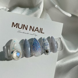 MunNail Carol Nail Tips - Long Point / MunNail 캐럴 네일팁 - 롱포인트