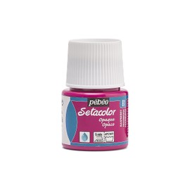 PEBEO Setacolor Opaque Fabric Paint 45-Milliliter Bottle, Raspberry,Raspberry, 295-081, Red