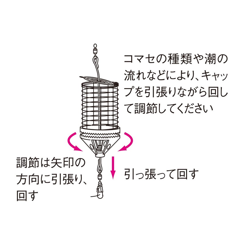 Daiichi Seiko Komasekago Cap Basket 50-S Fishing