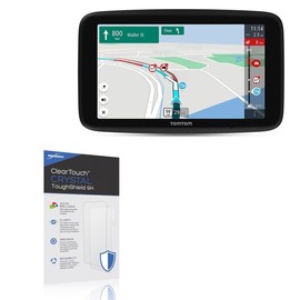 BoxWave Screen Protector Compatible with Tomtom Go Expert (6 in) - ClearTouch Crystal ToughShield 9H (2-Pack), Clear 9H Tough Flexible Film Screen Protector