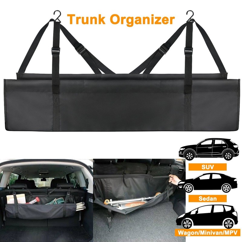 TSUINZ Backseat Trunk Organizer Hanging Car Organizer Trunk Cargo Storage