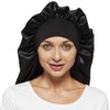 Wbfwbb Braid Bonnet for Sleeping, Wide Elastic Band Satin Hair