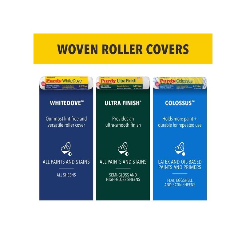 Purdy 140678093 Roller Cover Polyester 1/2" Nap 9 ", 9