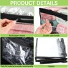 Windyun 16 Pack Clear Storage Bags with Zipper and Handle