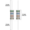 ALLECIN 25 Values 2W Carbon Film Resistor Kit from 1