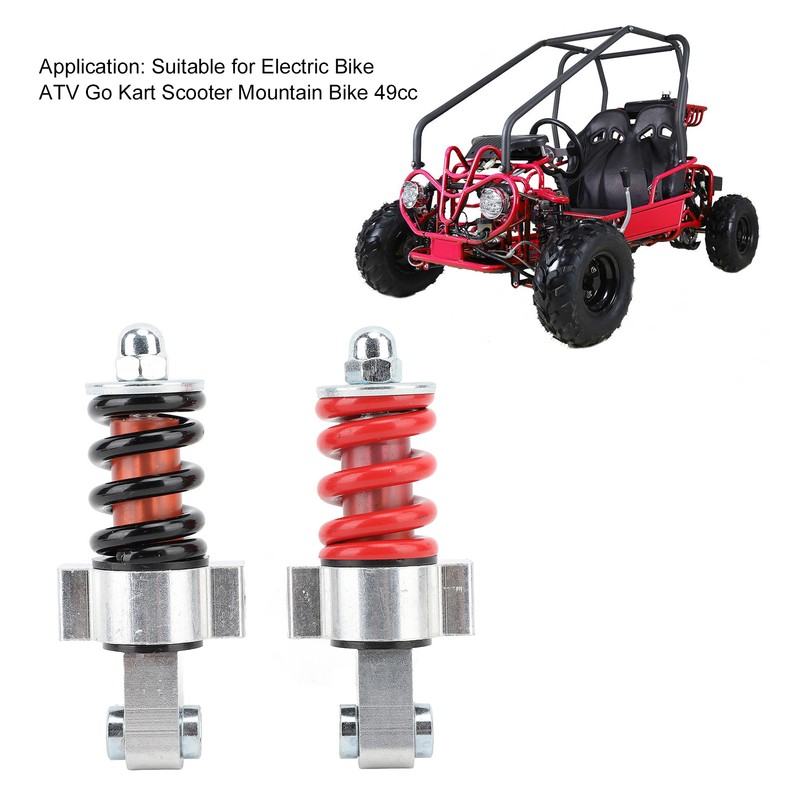 2PCS 112mm Rear Shock Absorber Aluminum Alloy Red Black for