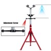 GarveeTech V-Head Pipe Stand with 2-Balls, 28-52'' Adjustable Height, 2500