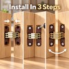 33x11mm Plastic Hidden Hinges Invisible Folding Cross Hinges for Furniture