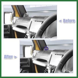 Motoforti 2pcs a Pillar Speaker Decoration Cover Interior Accessories for Jeep Wrangler JK 2007-2014 Purple Long-Lasting
