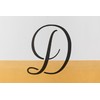 Large Script Cursive Letter D Stencil, Reusable & Sturdy, 8.5"