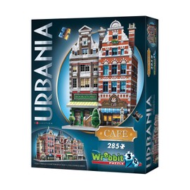 Wrebbit New - Wrebbit Urbania Collection - Cafe 3D Puzzle: 285 Pcs - Ages 12+