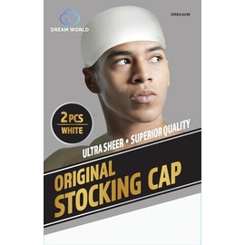 Dream World Original Stocking Cap 2 Piece Pack White