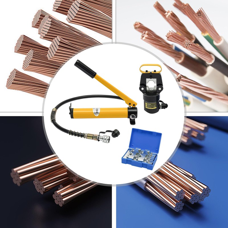 20 Ton Hydraulic Crimper Hydraulic Pressure Joint and CP-180 Pump