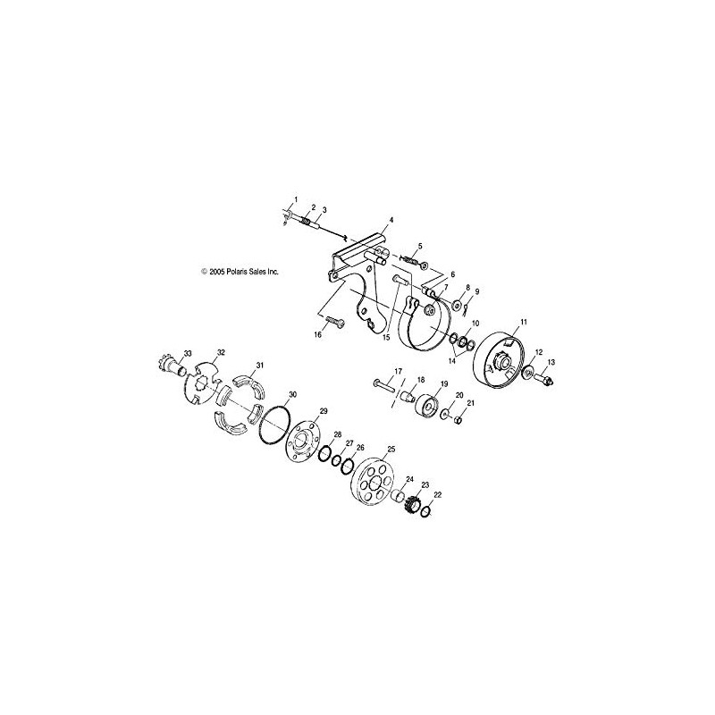 Polaris 7081624 Cable-Brake W/Adjuster XC PRO Pro Indy Dragon Assault