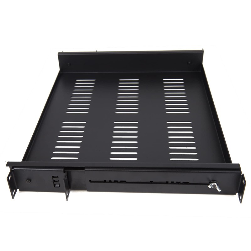 kenable 1U Telescopic Rack Mount Sliding Draw Shelf for 19