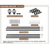 1 Inch Double Curtain Rods 72 to 144 Inches (6