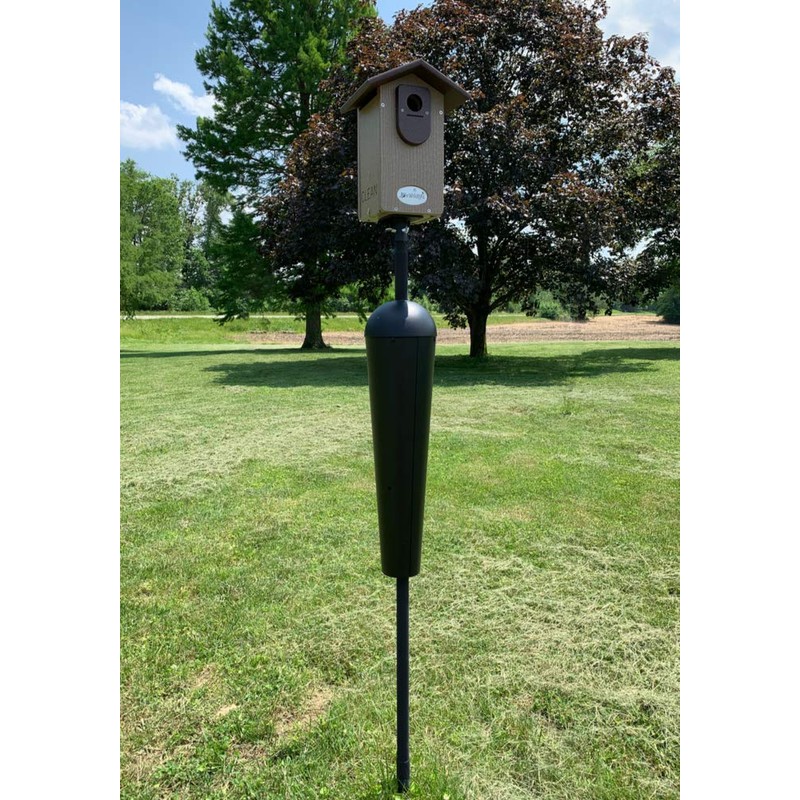 JCs Wildlife Ultimate Bluebird House (with Denali Squirrel Proof Pole,