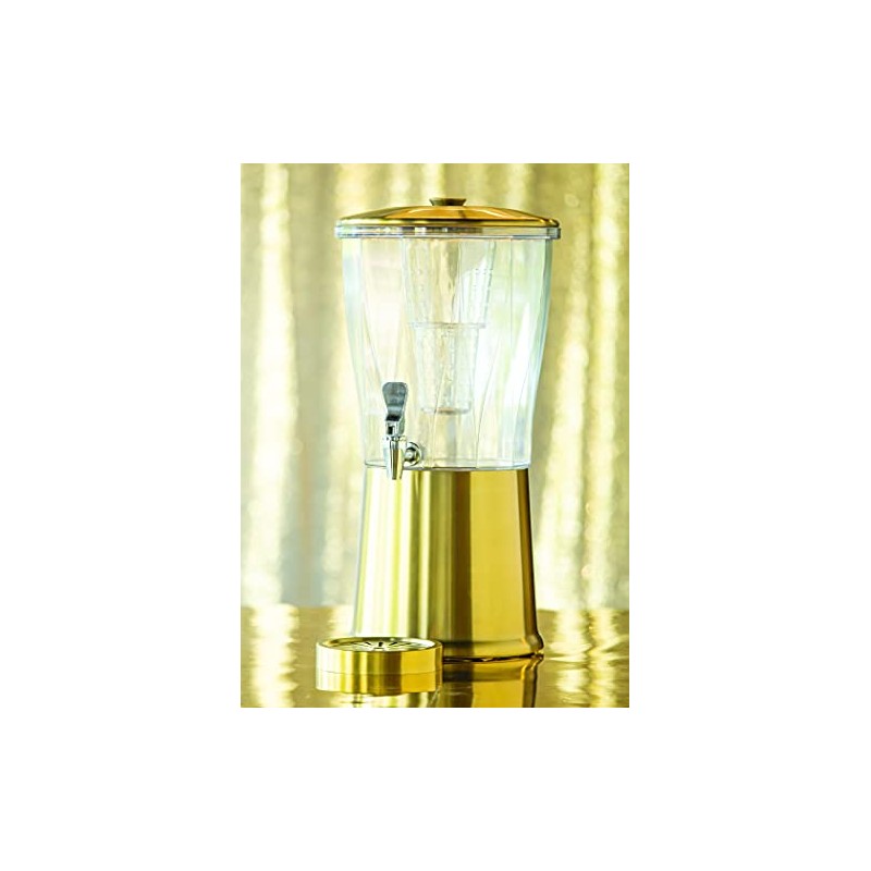 Service Ideas DT6BSVG DRIP Tray, Round, 6IN, Vintage Gold