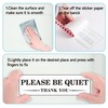 2 PCS Quiet Please Sign Sticker, Self Adhesive Durable Please