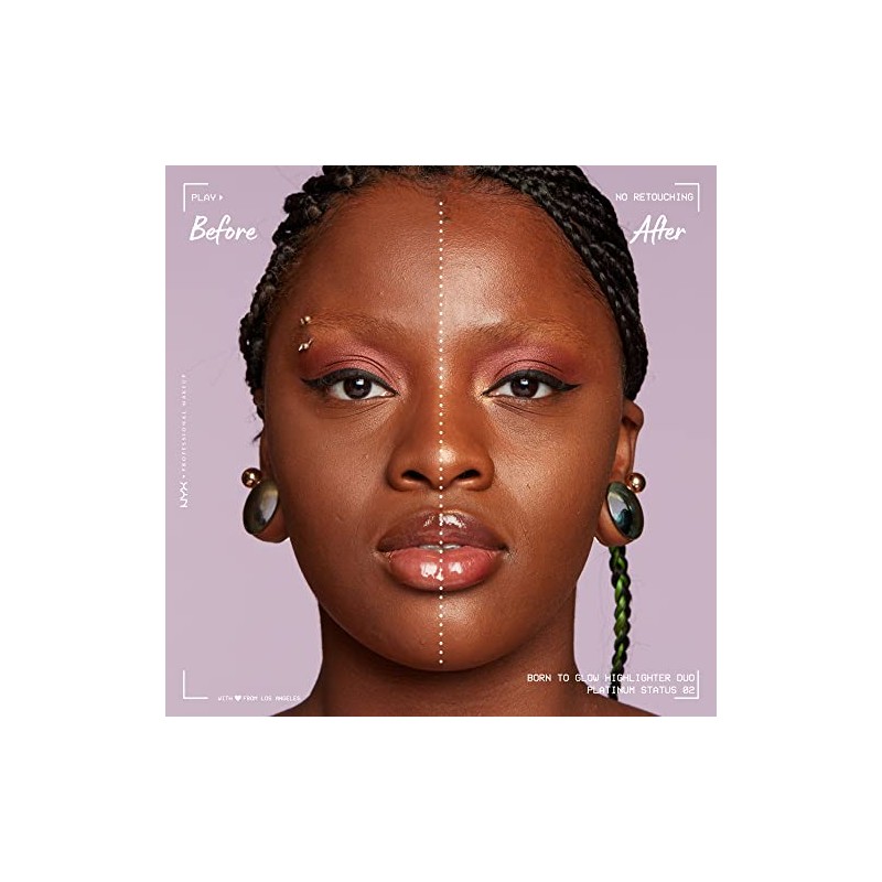 NYX PROFESSIONAL MAKEUP Born To Glow Icy Highlighter Duo -