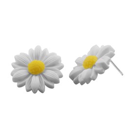 bobauna Big Sunflower Daisy Flower Stud Earrings Floral Jewelry For Women Girls Kids (daisy flower earrings)