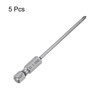 sourcing map 5pcs #0 Phillips Screwdriver Bit PH0 1/4" Hex