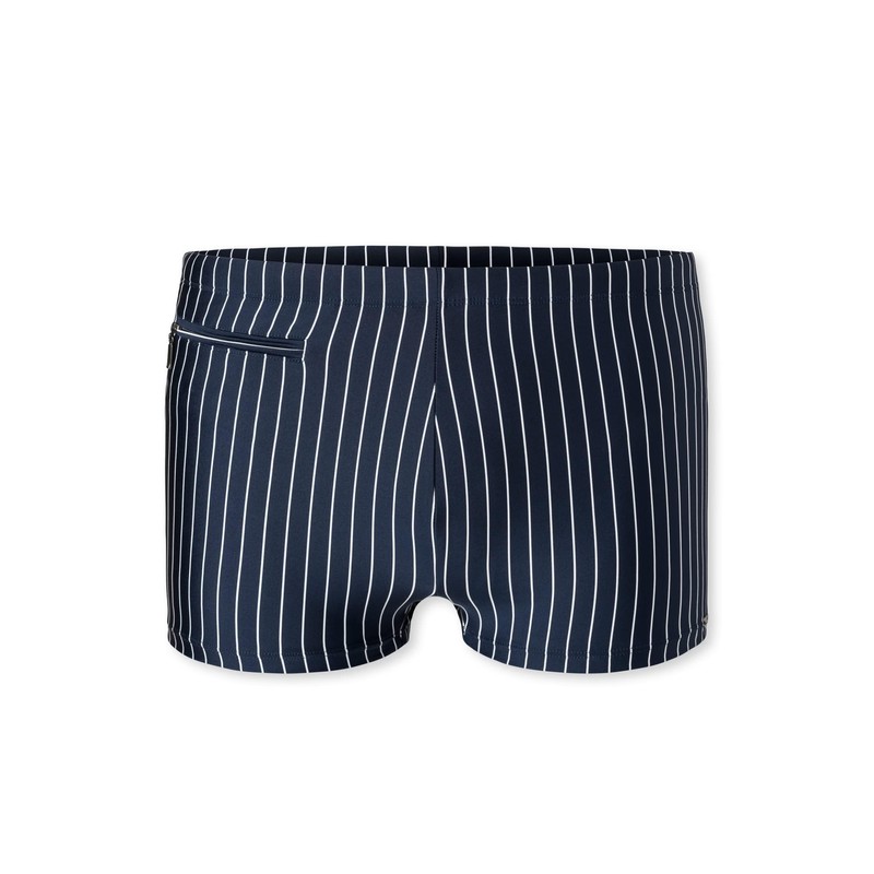 Schiesser Men's Comfort with Leg Swimming Trunks, Admiral