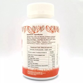 ZenNatura Ximo, Spirulina, Pineapple and Nopal - Alga Espirulina, Piña y Nopal - 30 Caps