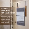 MyGift Over The Door Towel Rack for Bathroom, Rustic Solid