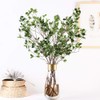 Ollain 43" Artificial Greenery Stems Plants Faux Leaf Green Eucalytus