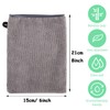 6 Pack Microfibre Body Wash Mitts, 15x21 CM Flannels Face