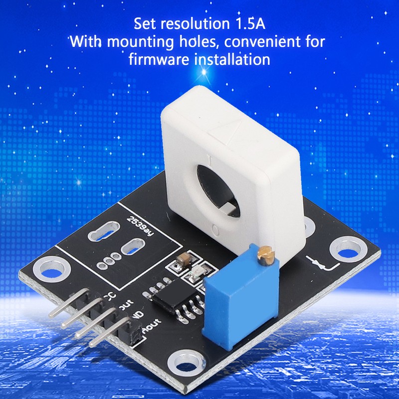 Hall Current Sensor Module Plastic Adjustable Electronic Component for Overcurrent