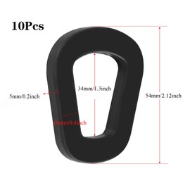 BOBOZHONG Seal Canister, 10 Pieces Seal Metal Canister Seals Black Canister Seals Rubber Pad Canister Replacement Seals for 5, 10, 20 Litre Canister Spout Petrol Can