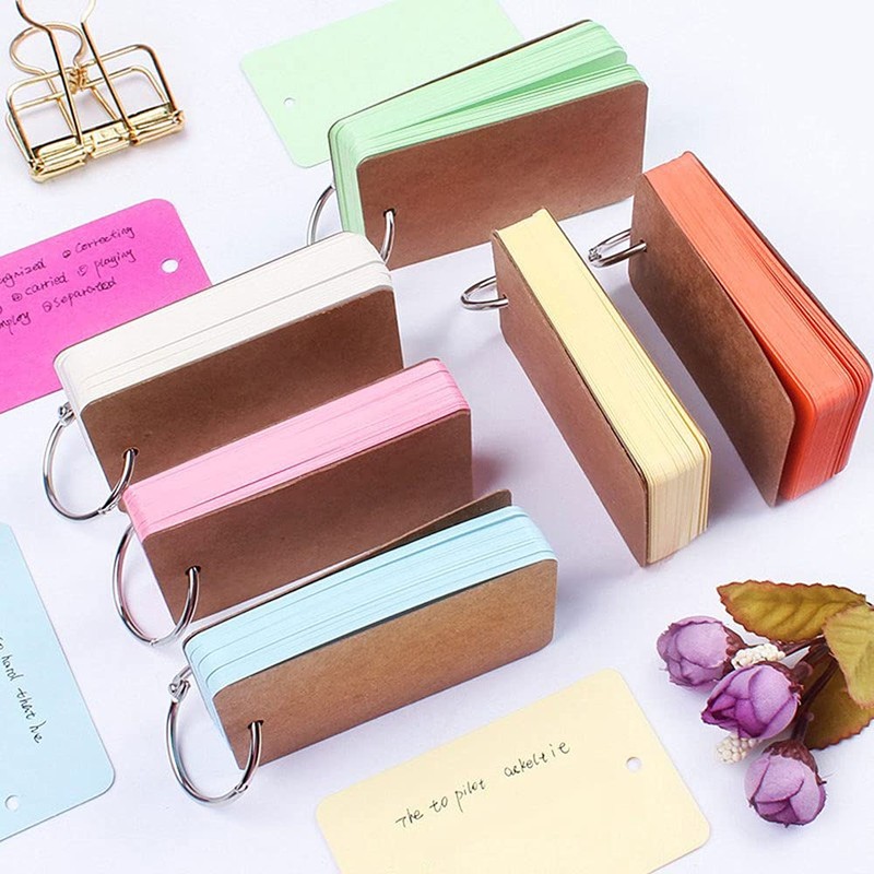 Revision Study Cards, Mini Index Cards, Blank Flash Cards with