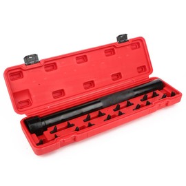 ACZCR Inner Tie Rod Installation Tool Kit with 9 Crowfoot Adapters Tie Rod Removal Tool 1/2 Inch Drive Tube Tie Rods Tool, Heavy-Duty Steel Inner Tie Rod Removal Tool for Vehicle