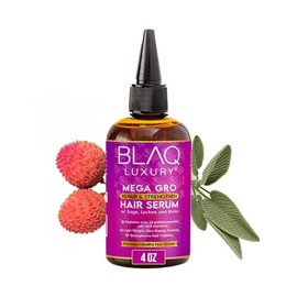 Blaq Luxury Hair Growth Oil - Dry Scalp Treatment For Dry Itchy Scalp With Biotin for Repair & Strengthening, Hair Serum for Frizzy and Damaged Hair, Split End Treatment for Women, 4oz (2 Pack)