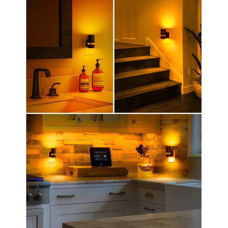 L LOHAS LED Night Lights Plug into Wall, Dusk to
