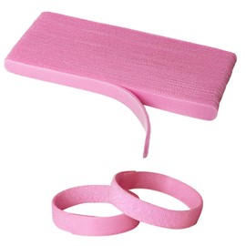 YOVXLO 50PCS 6 Inch Reusable Cable Ties, Adjustable Cable Ties, Fastening Cable Ties,Microfiber Cloth Used for Computer Link Cable Cord Management USB Cable Cable Ties（Pink）