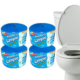 4 Sistemas Antisarro y Desinfectantes de Inodoro Antisarro para Escusado. 2 meses. Quita Sarro Baño Eliminador de Sarro para Inodoro Descalcificador d