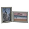 Smiling Art Double Wooden Photo Frame for 2 Photos, Folding