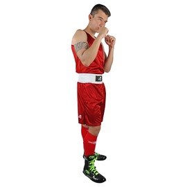 Uniforme Oficial Rojo Box Olímpico Varonil Fire Sports® (Rojo, Mediano)