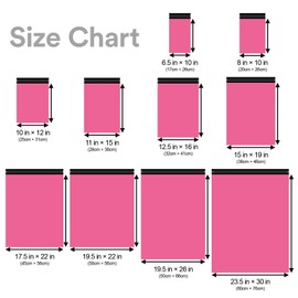 8"x10" (20cm x 26cm) 200pcs Rose Red Poly Bag Mailers Plastic Packaging Mailing Shipping Bag Waterproof and Tear-Proof Strong Self Adhesive Multipurpose Envelope Small Medium Large