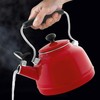 Chantal Vintage Enamel on Steel Whistling Teakettle, 1.7 quart, Chili