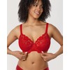 DELIMIRA Women's Plus Size Bras Full Coverage Lace Underwire Unlined
