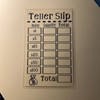 Laminated Teller Slip - Color: Yellow