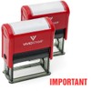 Important Self Inking Rubber Stamp (Red Ink) - Medium 2
