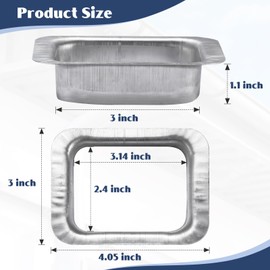 VYH 3" x 4" Rain Gutter Downspout Drop Outlet Aluminum K Style (4 Pack)